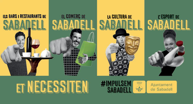 Sabadell posa en marxa una campanya de promoció per donar suport al comerç, la restauració, la cultura i l’esport  