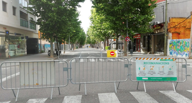 L’Ajuntament amplia els carrers amb prioritat per a vianants per al proper cap de setmana