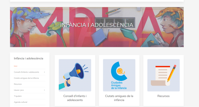 Nou web municipal per a infants i adolescents