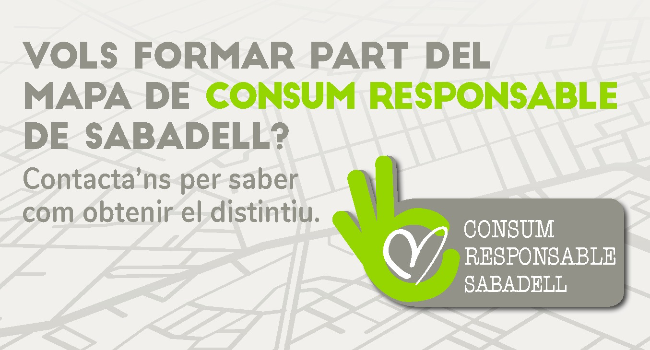 L’Ajuntament impulsa el distintiu “Consum Responsable Sabadell” per a comerços i entitats 