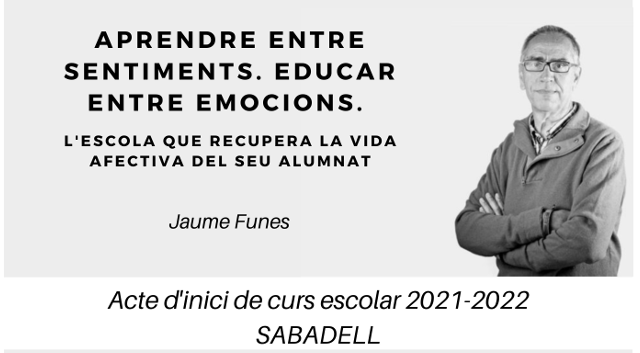 Una xerrada de Jaume Funes, acte d’inici del curs escolar a Sabadell