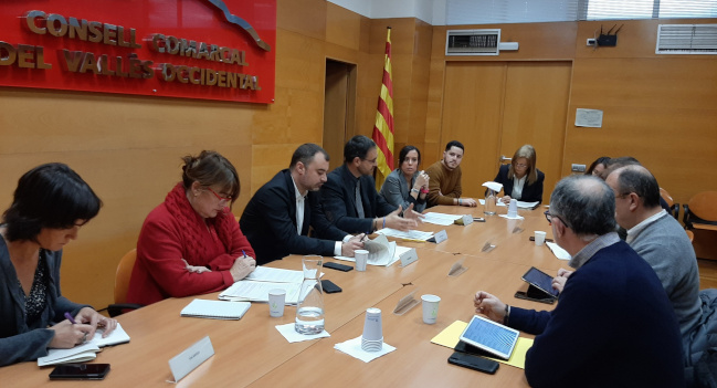 Imatge de la reunió al Consell Comarcal del Vallès Occidental