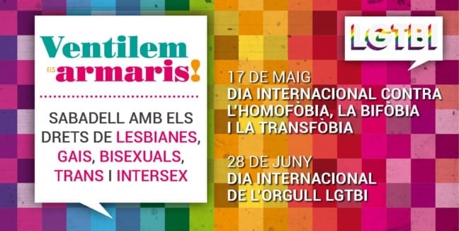 Sabadell commemora el Dia Internacional de l’Orgull LGTBI