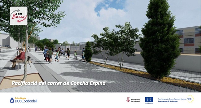 Un nou avenç en els treballs de pacificació del carrer de Concha Espina