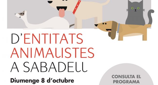 7a Fira d'entitats animalistes de Sabadell, diumenge 8 d'octubre