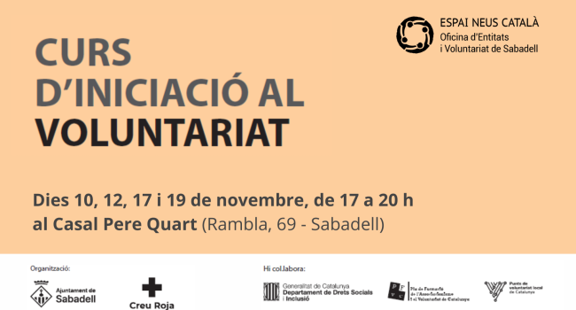 Curs d'Iniciació al Voluntariat