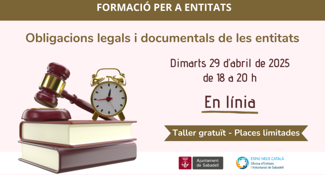 Obligacions legals i documentals de les entitats