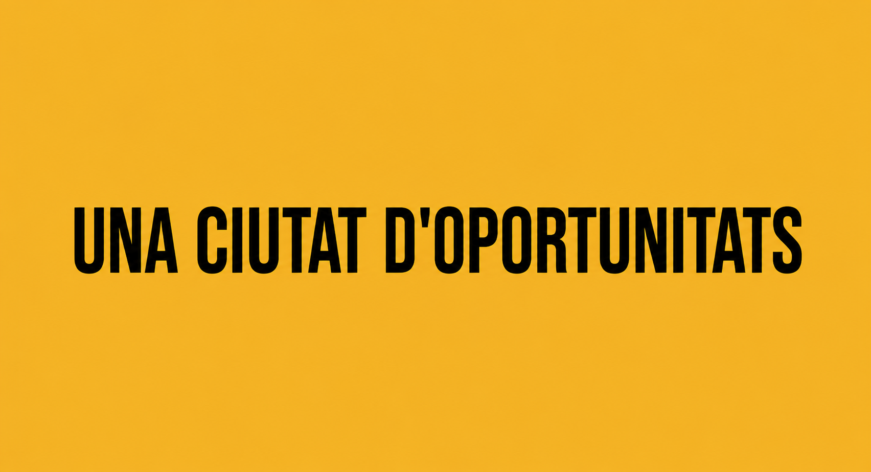 Una ciutat d'oportunitats