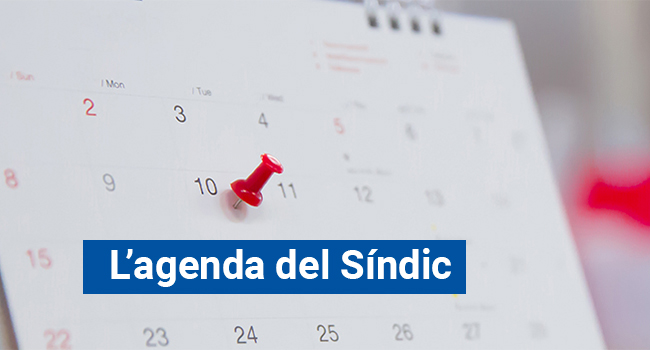 Vols consultar l'agenda del Síndic?