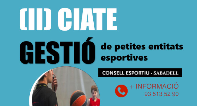 Ciate gestiona de petites entitats esportives