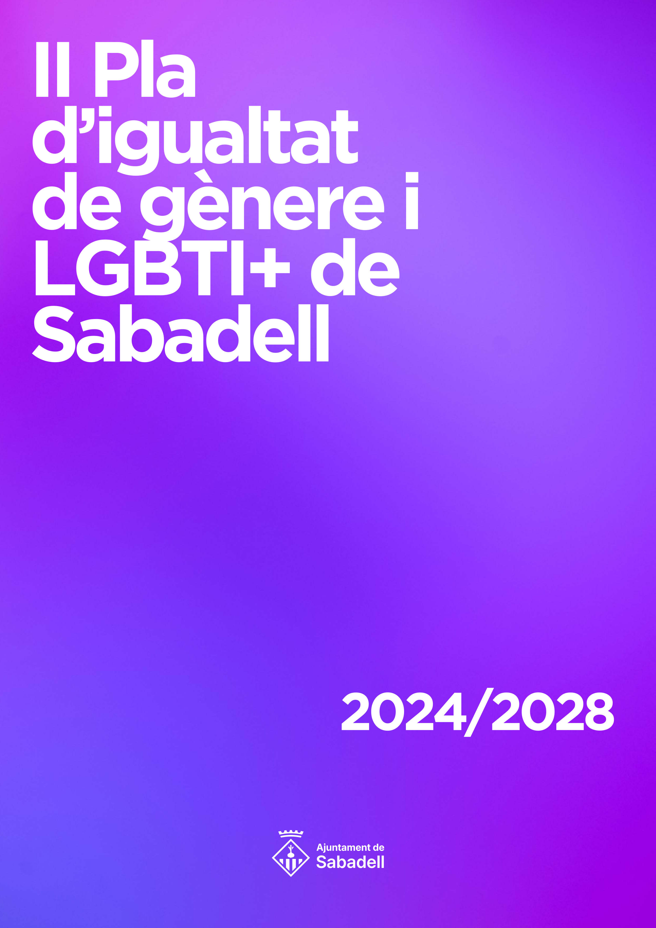 Pla Igualtat Sabadell 2024 2028