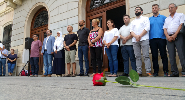 Acte d´homenatge a les víctimes dels atemptats de Barcelona i Cambrils