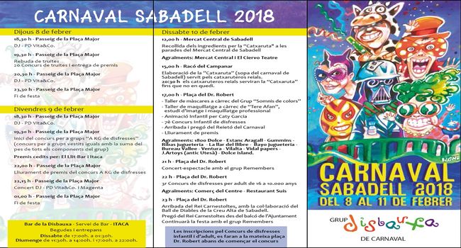 Sabadell espera l’arribada del Rei Carnestoltes