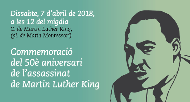 Una placa commemorativa recordarà a Sabadell el cinquantè aniversari de la mort de Martin Luther King