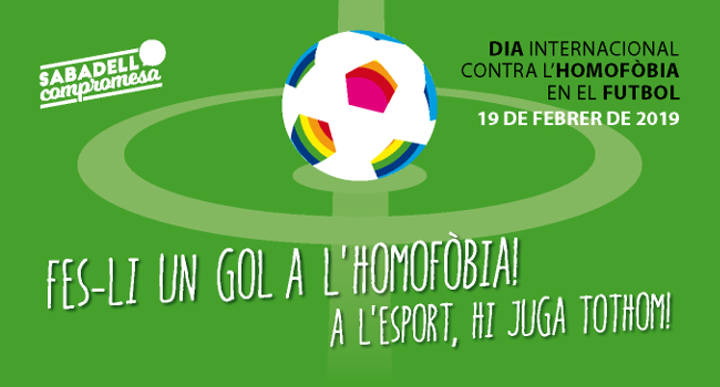 La campanya Fes-li un gol a l’Homofòbia fa una crida a eradicar qualsevol discriminació homòfoba en l’esport 