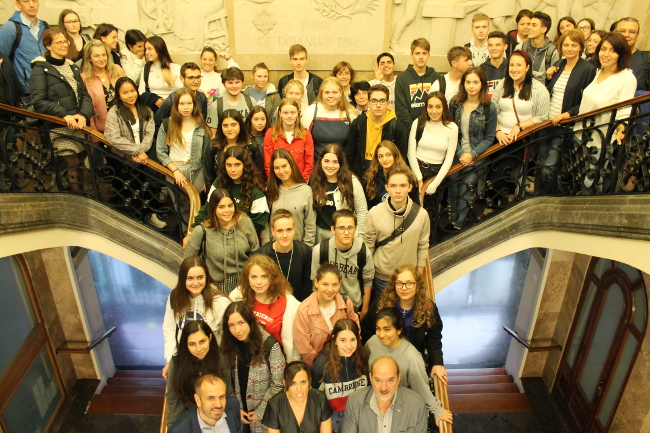 Vint-i-cinc alumnes de cinc països participen en un intercanvi europeu amb l’Institut Pau Vila