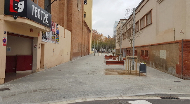 Les obres de reurbanització del carrer de Montllor i Pujal han finalitzat