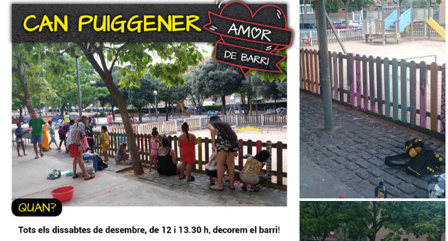 La 2a fase del projecte “Amor de barri” embelleix diferents espais de Can Puiggener
