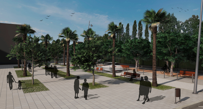 La plaça de Navacerrada es transformarà i s’ampliarà per esdevenir un lloc agradable i de referència a la zona 