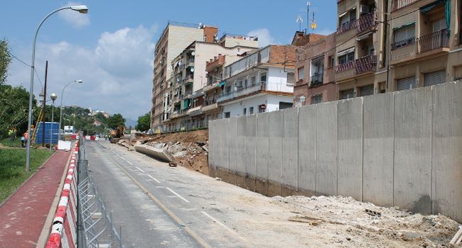 El mur del carrer de l’Onyar es construirà amb la màxima seguretat i amb la menor afectació possible