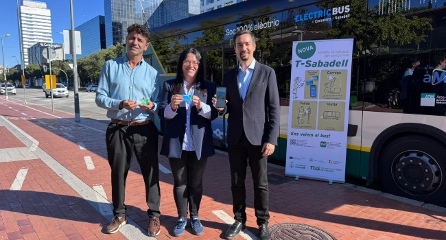 Sabadell posa en marxa la T-Sabadell, el nou sistema contactless per viatjar en bus