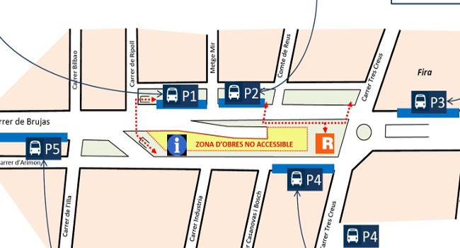 Les andanes de l’estació d’autobusos de Sabadell romandran tancades per fer-hi obres de millora