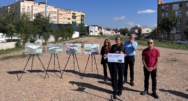 La ciutat guanyarà un nou espai verd de 12.600 m2 que millorarà la connexió entre Gràcia i Can Feu, i el Centre