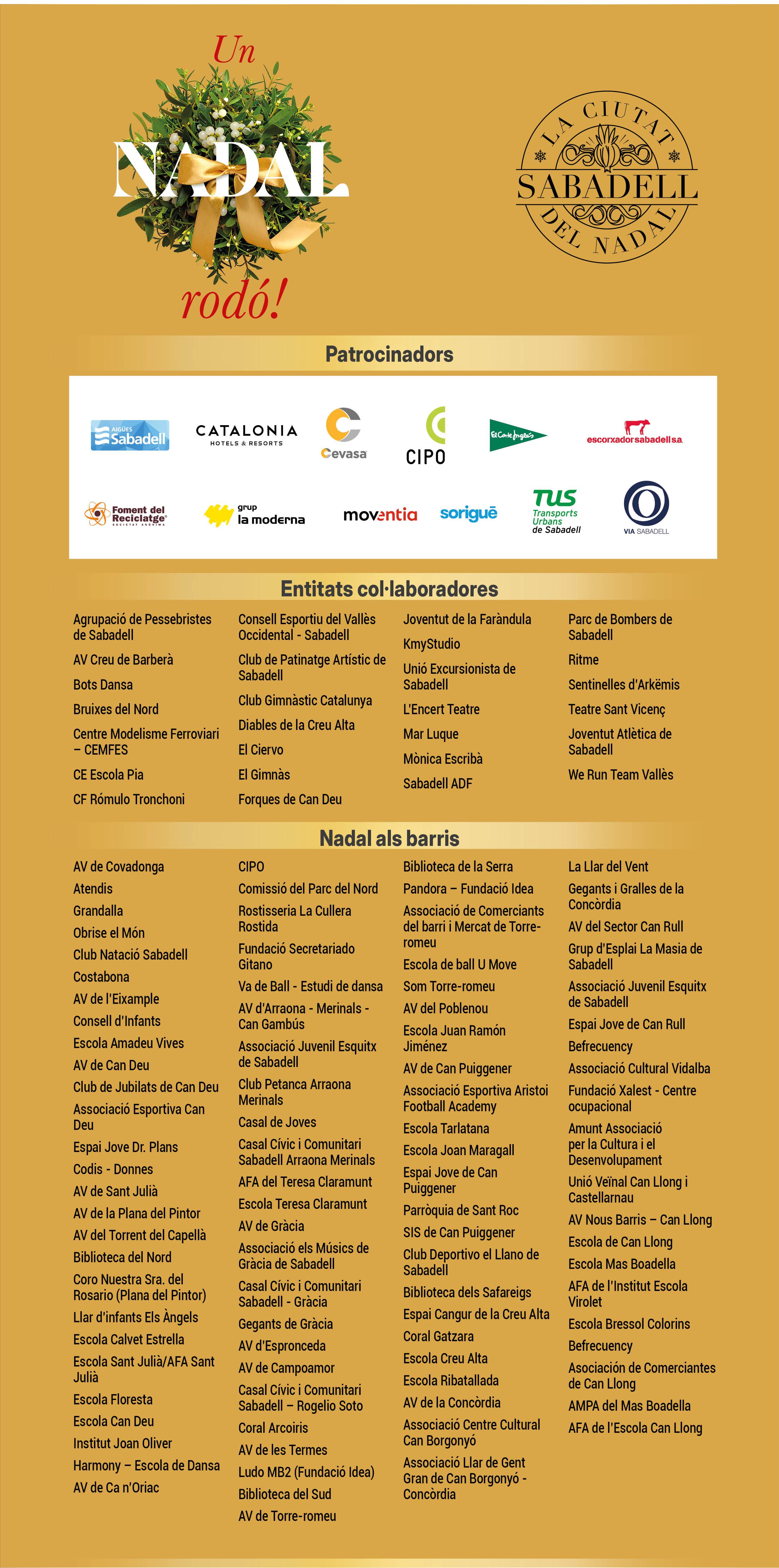 Patrocinadors del Nadal 2025