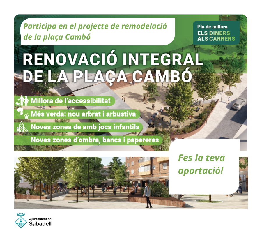 Renovació integral de la plaça Cambó