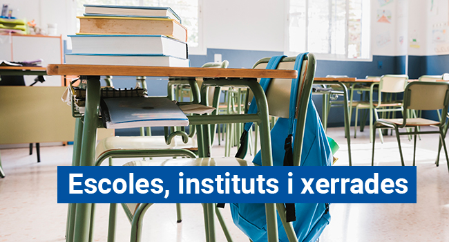 Escoles i instituts. Xerrades