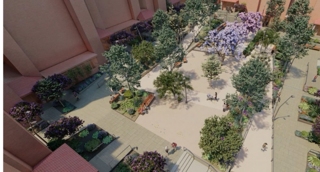 Adjudicades les obres de la nova plaça de les Acàcies, que serà més verda i accessible