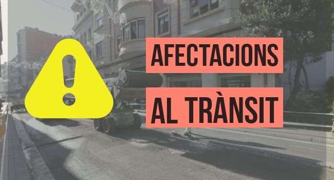 Actuacions per reparar el paviment a l’avinguda de Francesc Macià els propers dilluns i dimarts