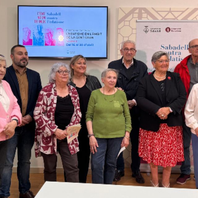 Sabadell impulsa un programa d’activitats per fer front a les discriminacions a la gent gran per motius d’edat