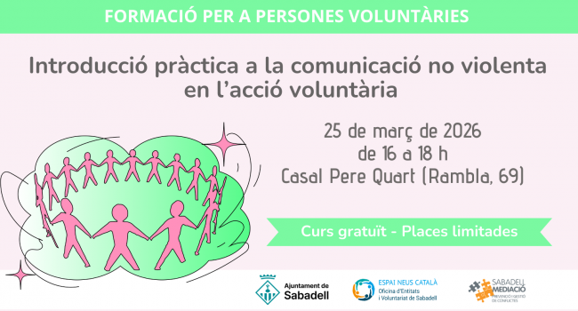Taller: Introducció pràctica a la comunicació no violenta en l'acció voluntària
