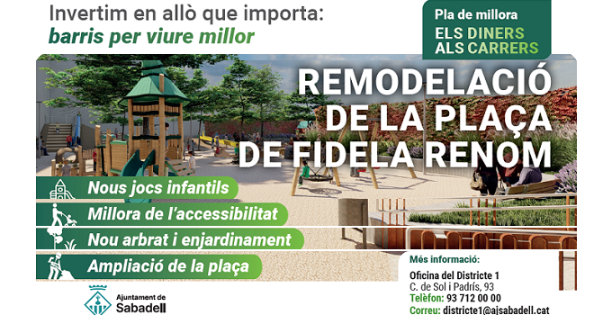 Remodelació de la pl. de Fidela Renom