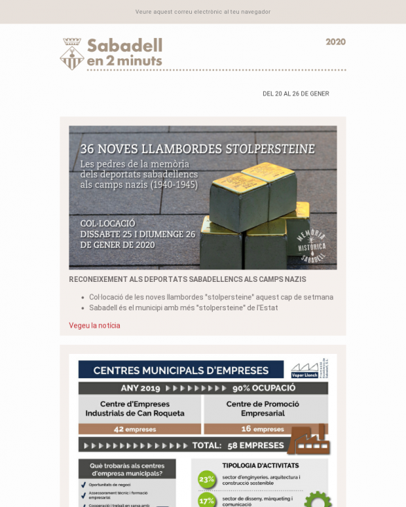 Del 20 al 26 de gener