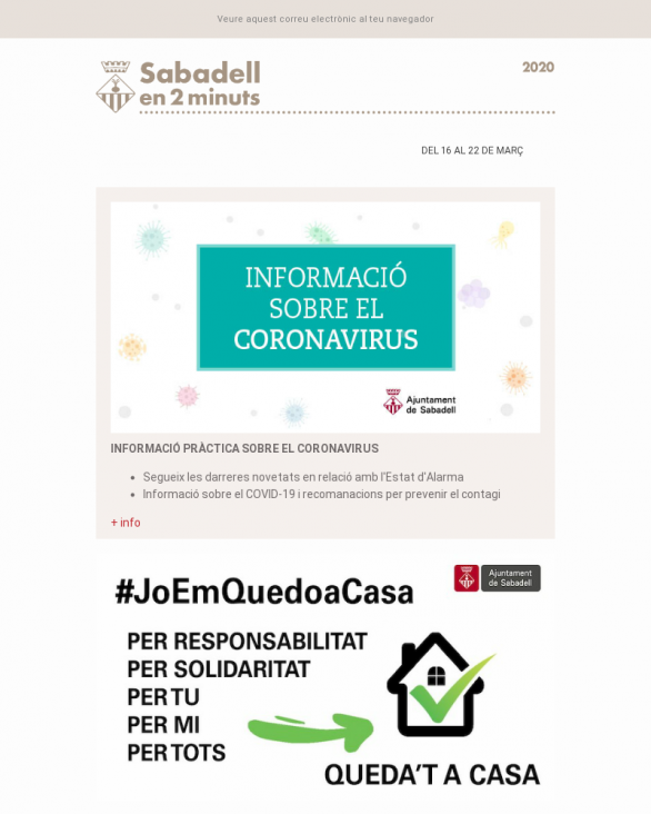 Del 16 al 22 de març