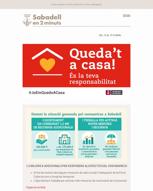 Del 13 al 19 d'abril