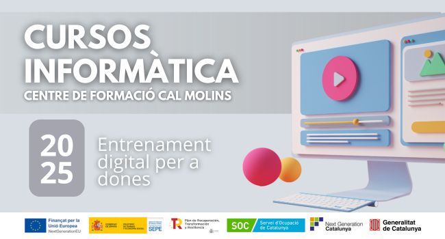 El Centre de Formació Cal Molins estrena un nou programa per millorar la formació de les dones en competències digitals