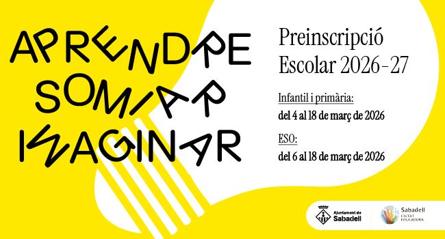 Preinscripció 2026-27