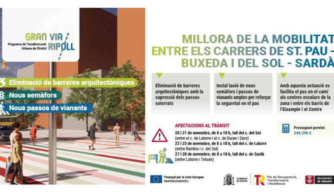 Millora de la mobilitat entre els carrers de St. Pau-Buxeda i del Sol - Sardà
