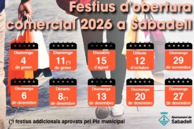 Festius d'obertura comercial