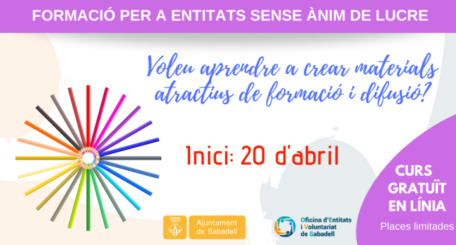 Taller en línia: Creació de materials atractius de formació i difusió