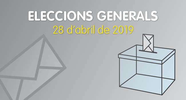 Eleccions Generals 28 d'abril de 2019