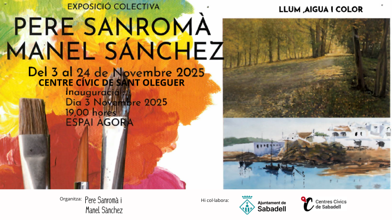 Exposició d'aquarel·les i oli