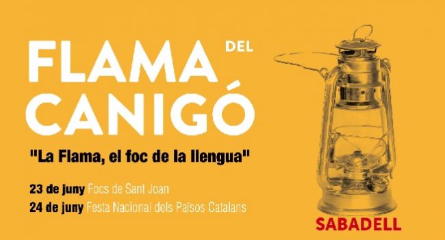 La Flama del Canigó arriba a Sabadell com a preludi de la celebració de Sant Joan