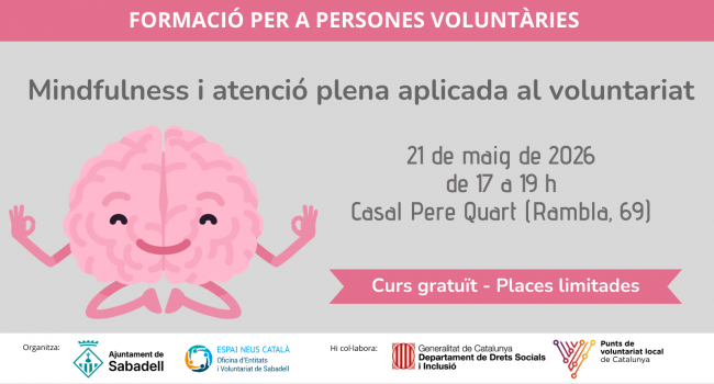 Taller: Mindfulness i atenció plena aplicada al voluntariat
