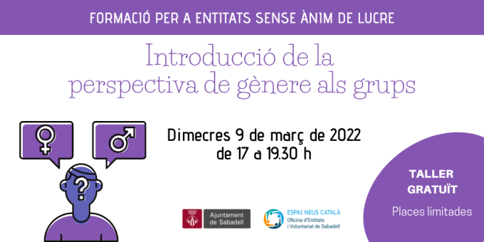 Introducció de la perspectiva de gènere als grups