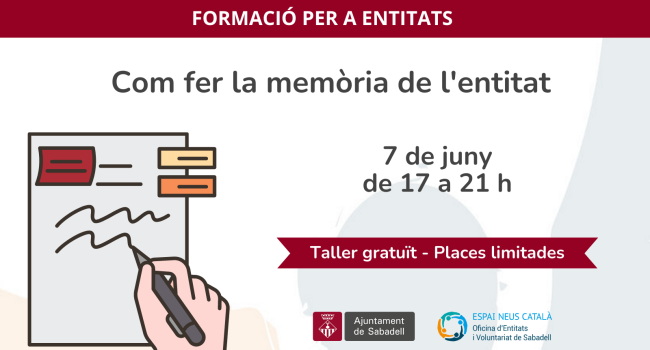 Com fer la memòria de l'entitat
