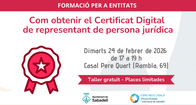 Com obtenir el Certificat Digital de representant de persona jurídica